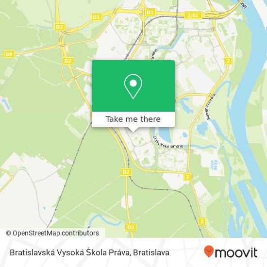 Bratislavská Vysoká Škola Práva map