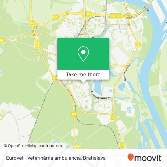 Eurovet - veterinárna ambulancia map