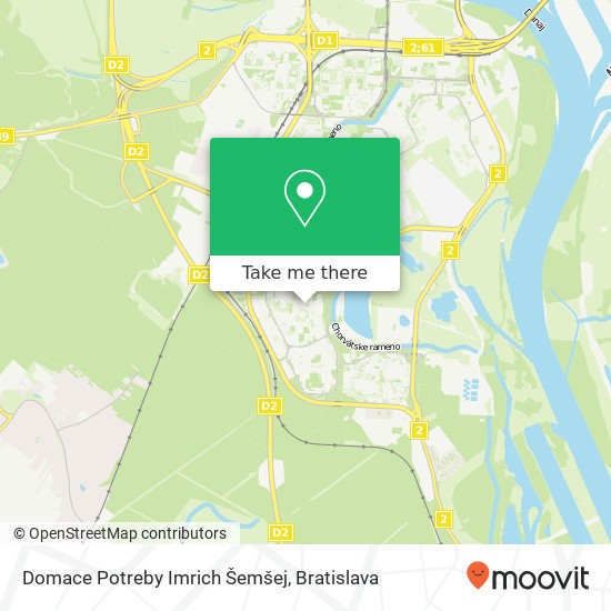 Domace Potreby Imrich Šemšej map