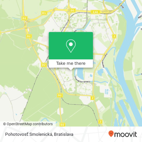 Pohotovosť Smolenická map