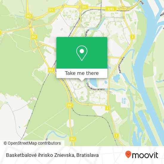 Basketbalové ihrisko Znievska map