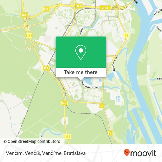 Venčím, Venčíš, Venčíme map