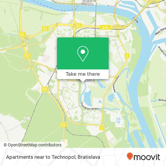 Apartments near to Technopol map