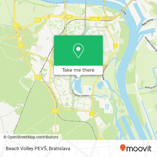 Beach Volley PEVŠ map