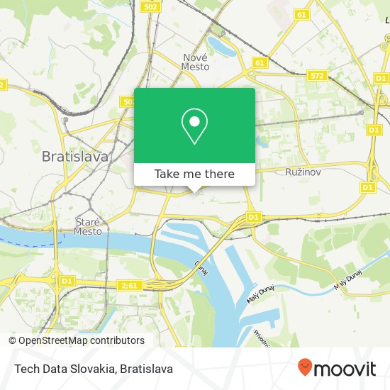 Tech Data Slovakia map