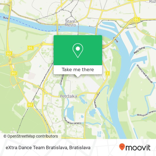 eXtra Dance Team Bratislava map