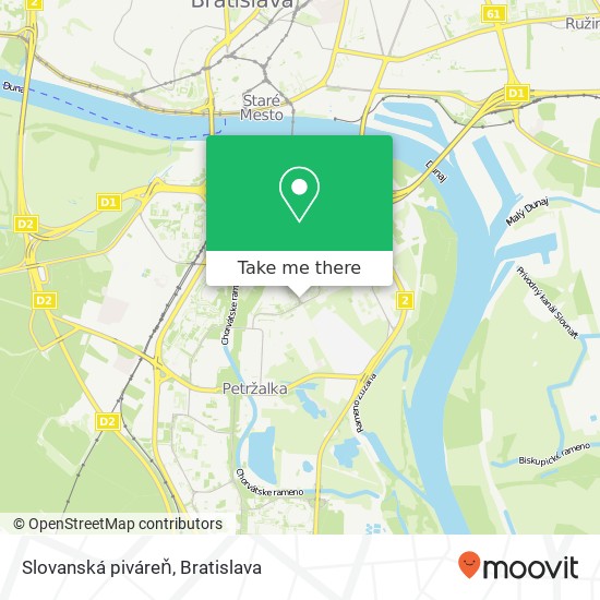 Slovanská piváreň map