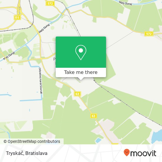 Tryskáč map