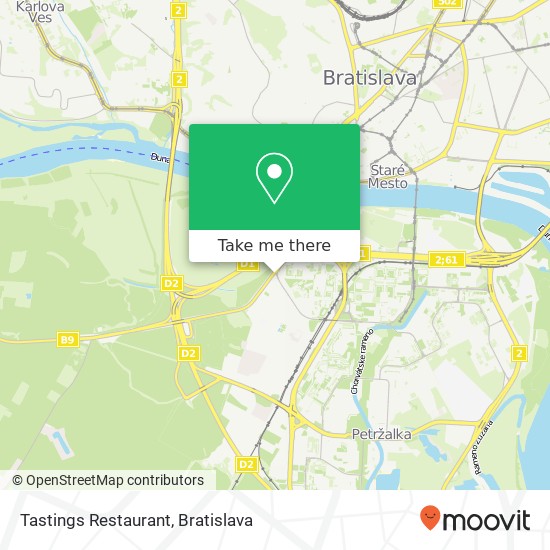 Tastings Restaurant map