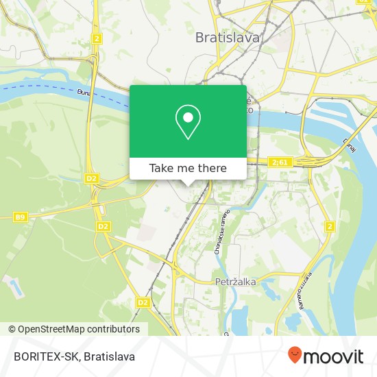 BORITEX-SK map