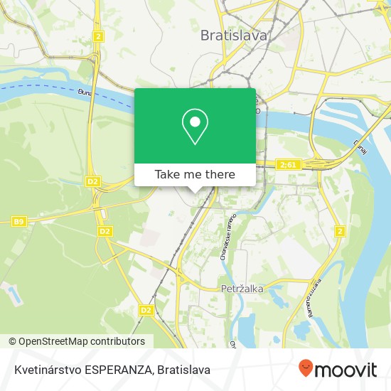 Kvetinárstvo ESPERANZA map