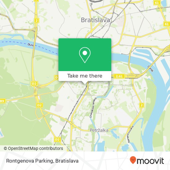 Rontgenova Parking map