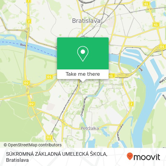 SÚKROMNÁ ZÁKLADNÁ UMELECKÁ ŠKOLA map