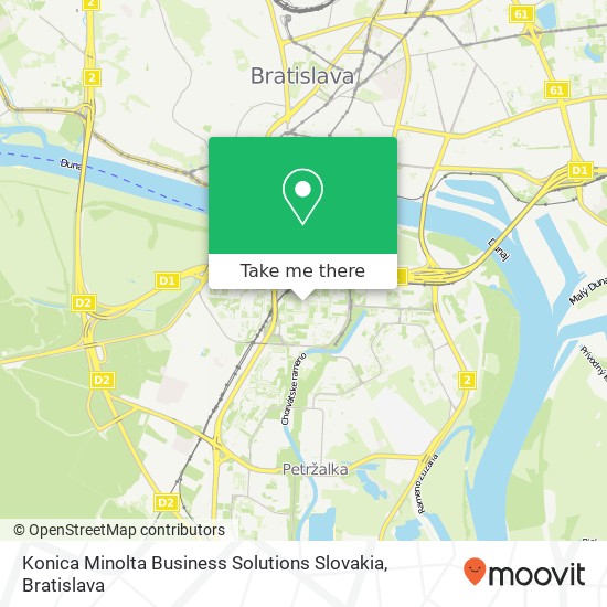 Konica Minolta Business Solutions Slovakia map