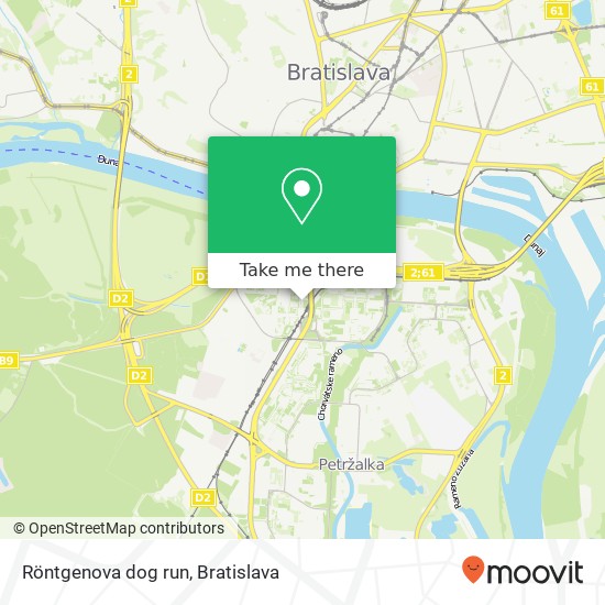 Röntgenova dog run map