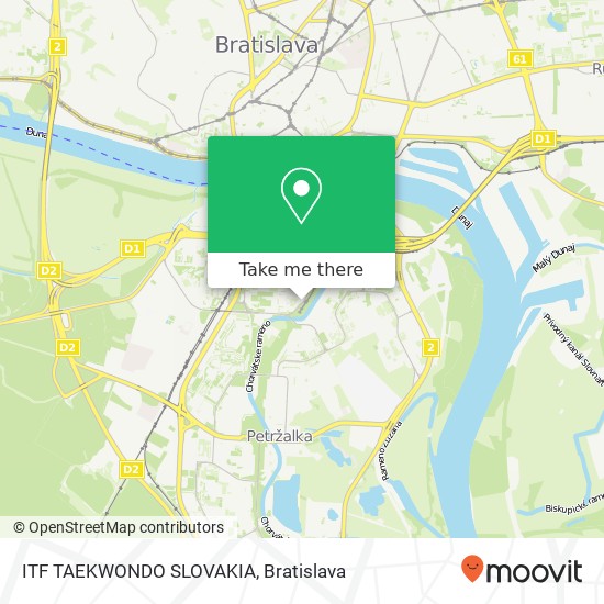 ITF TAEKWONDO SLOVAKIA map