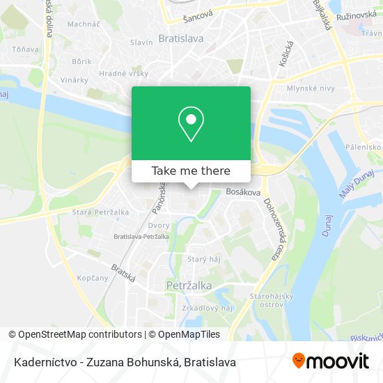 Kaderníctvo - Zuzana Bohunská map