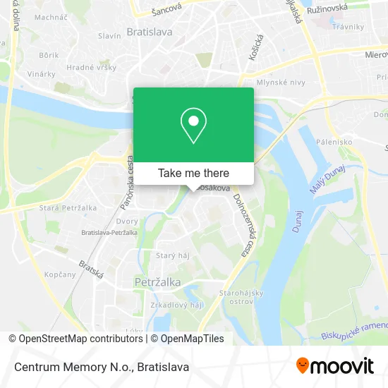 Centrum Memory N.o. map