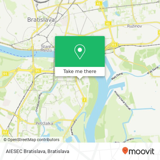 AIESEC Bratislava map