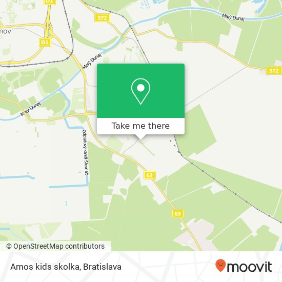 Amos kids skolka map