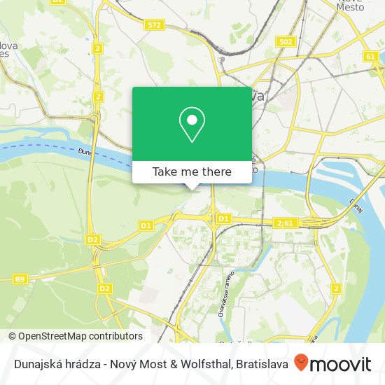 Dunajská hrádza - Nový Most & Wolfsthal map