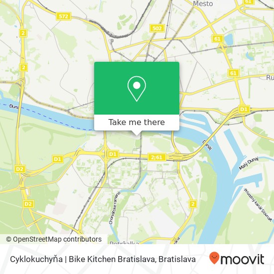 Cyklokuchyňa | Bike Kitchen Bratislava map