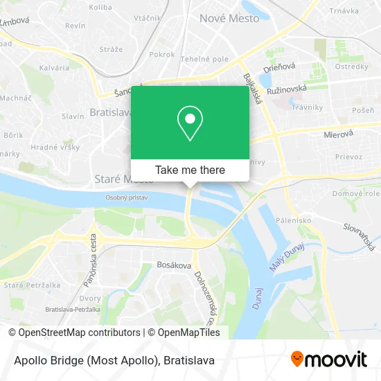 Apollo Bridge (Most Apollo) map