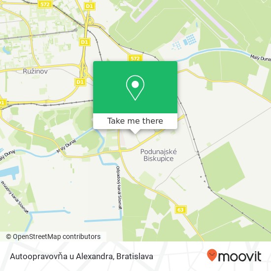 Autoopravovňa u Alexandra map