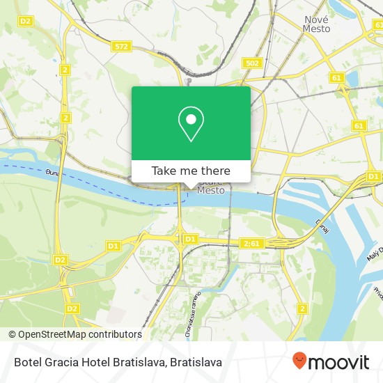 Botel Gracia Hotel Bratislava map