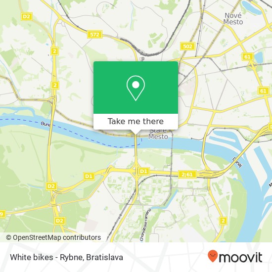 White bikes - Rybne map