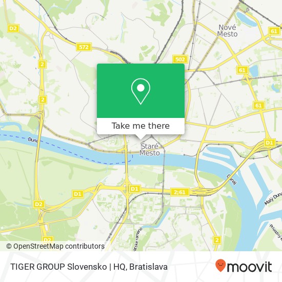 TIGER GROUP Slovensko | HQ map