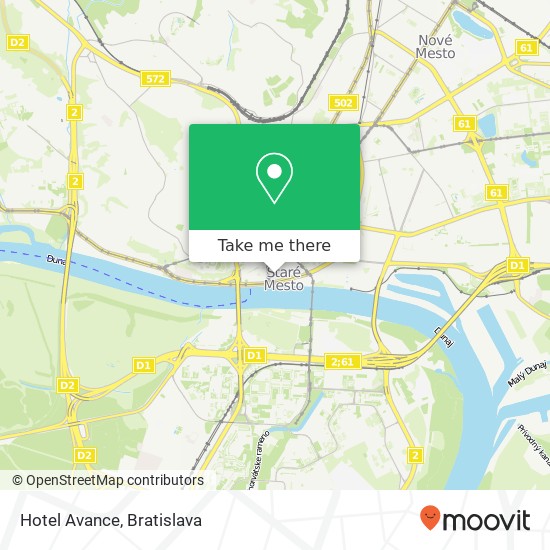 Hotel Avance map