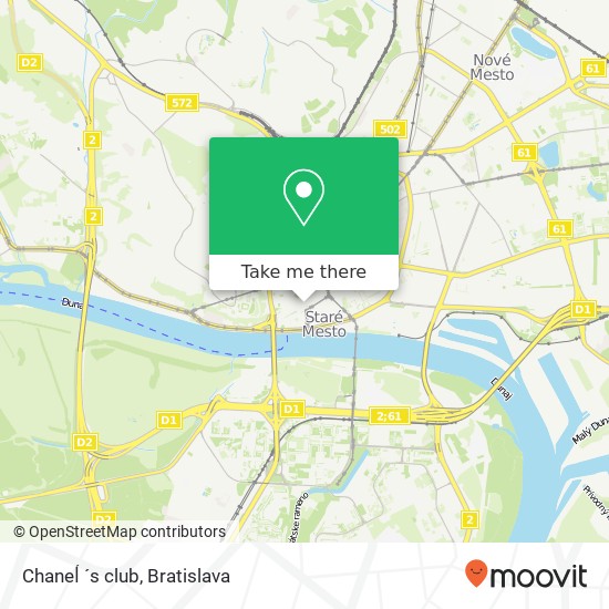 Chaneĺ ´s club map
