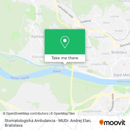 Stomatologická Ambulancia -  MUDr. Andrej Elan map