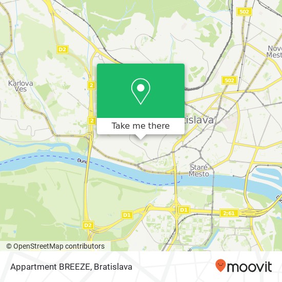 Appartment BREEZE map