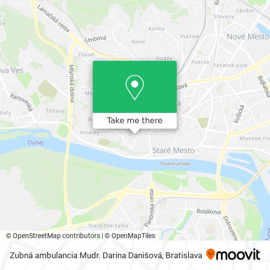 Zubná ambulancia Mudr. Darina Danišová map