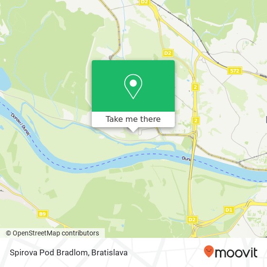 Spirova Pod Bradlom map