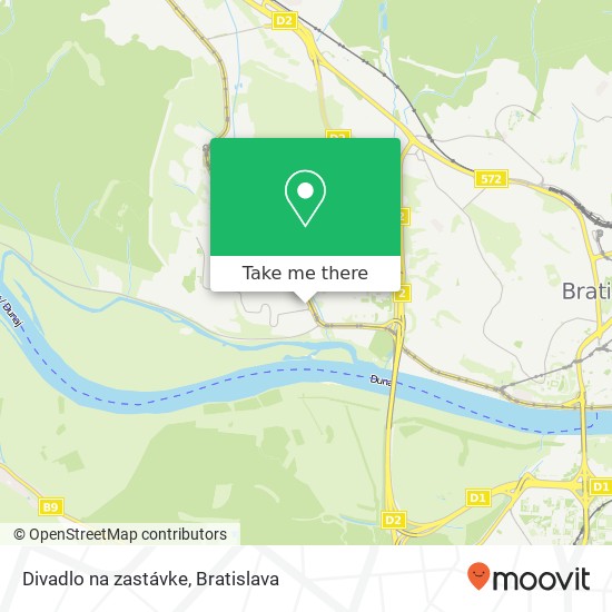 Divadlo na zastávke map