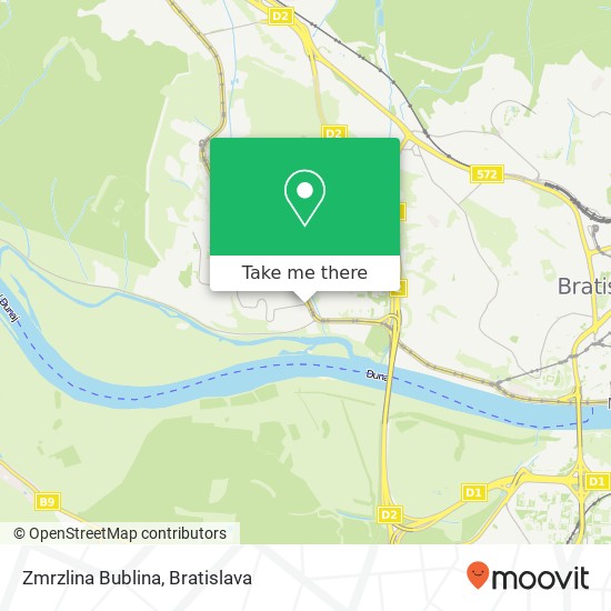 Zmrzlina Bublina map