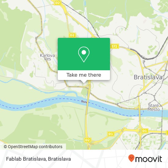 Fablab Bratislava map