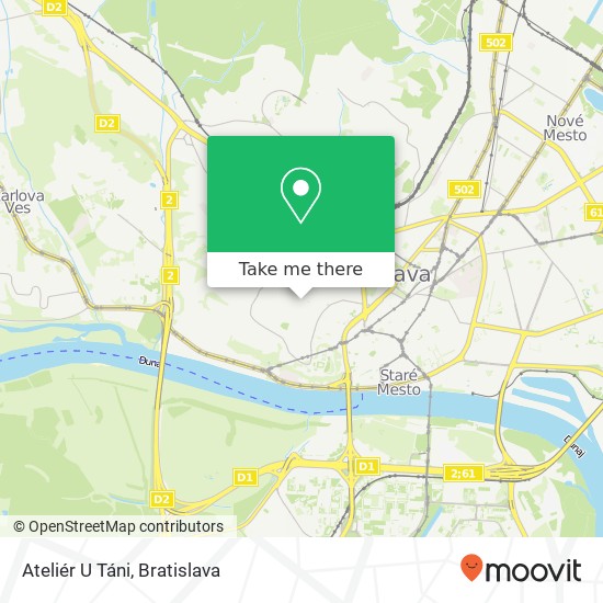 Ateliér U Táni map