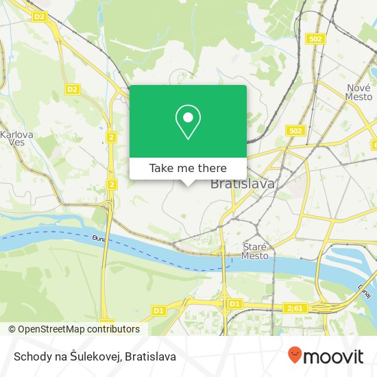 Schody na Šulekovej map