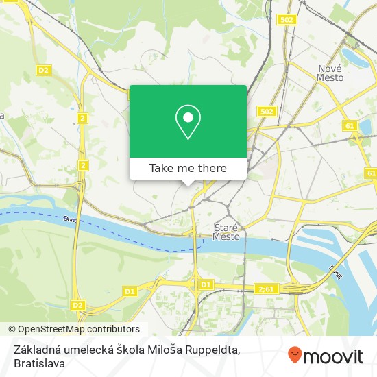 Základná umelecká škola Miloša Ruppeldta map