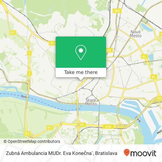 Zubná Ambulancia MUDr. Eva Konečna´ map