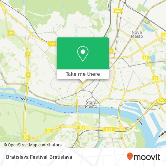 Bratislava Festival map