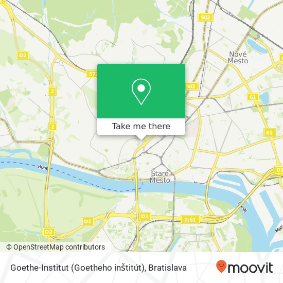 Goethe-Institut (Goetheho inštitút) map