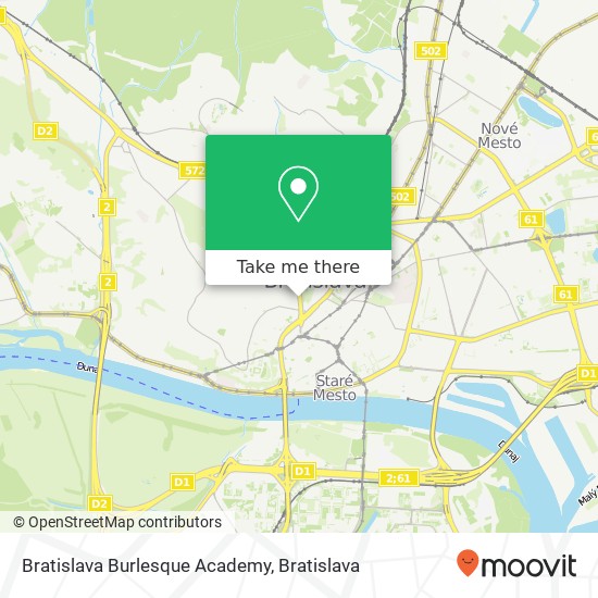 Bratislava Burlesque Academy map