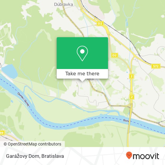 Garážovy Dom map