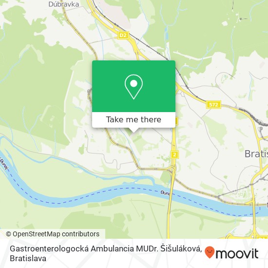 Gastroenterologocká Ambulancia MUDr. Šišuláková map