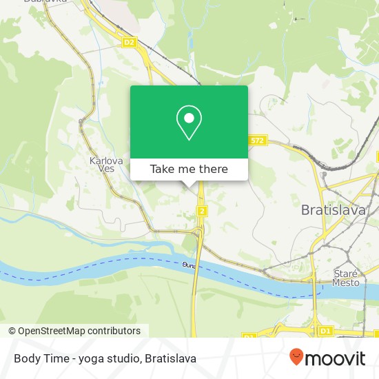 Body Time - yoga studio map